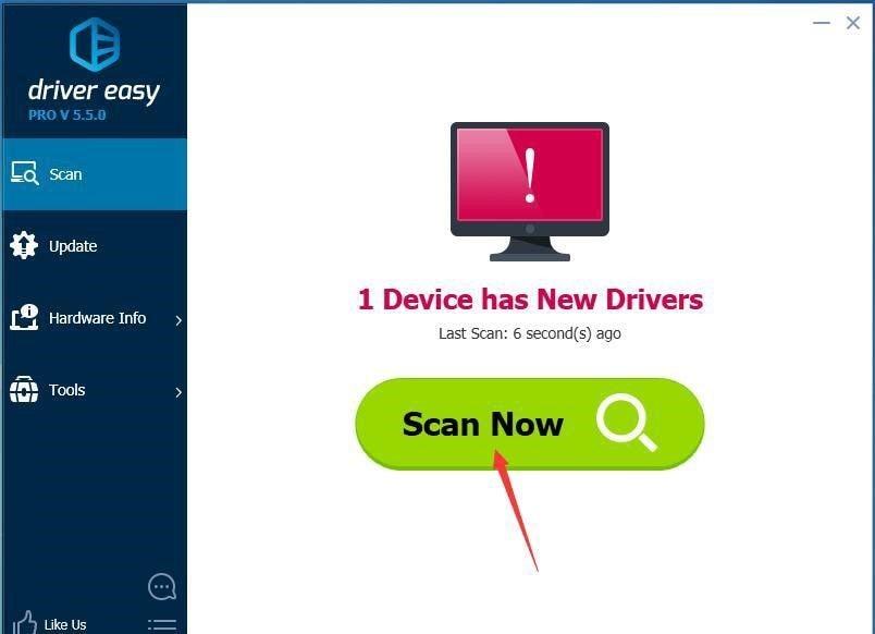 scan drivers in driver easy