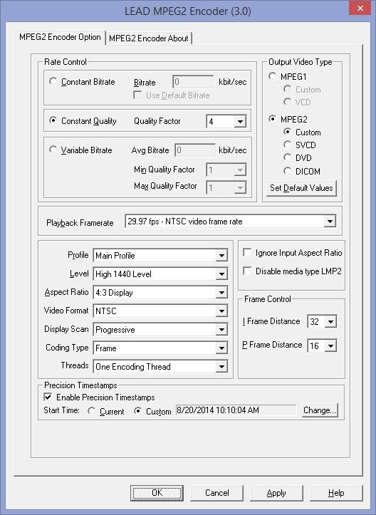 mpeg2 user interface